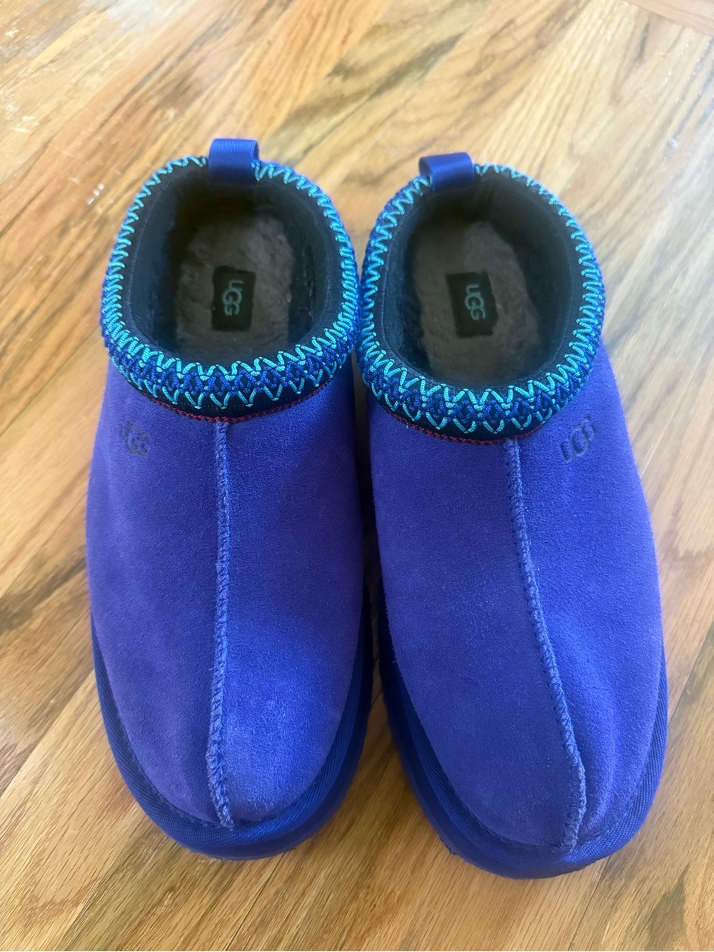 UGG Violet Suede Slip-On Cozy Clogs